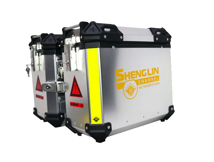 Aluminum Black Side Box Pannier Case For Motorcycle