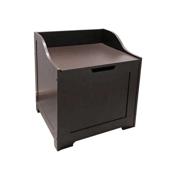 
Bathroom Floor Cabinet, Lift Top Wooden Bathroom Cabinet Space Saver 