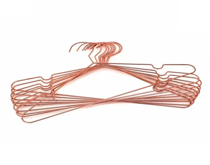 Custom Rose Gold Wire Metal Lingerie Display Hanger Hangers for Boutique