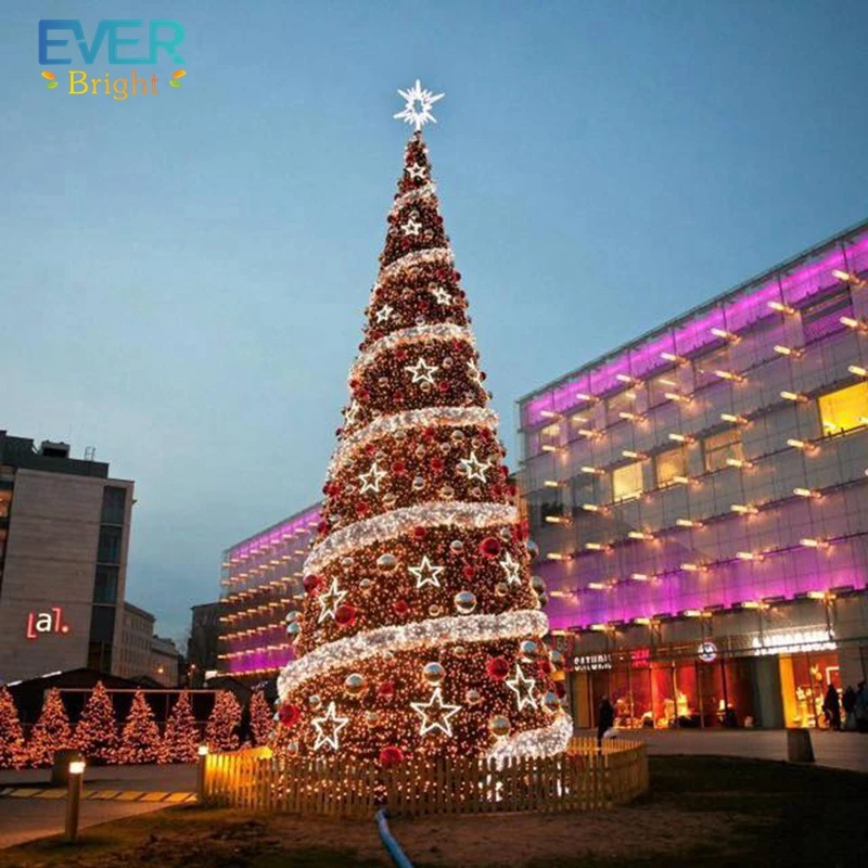 New Style Commercial Grade 3D Giant LED Christmas Mega Tree For Shopping Mall LED Christmas Decoration