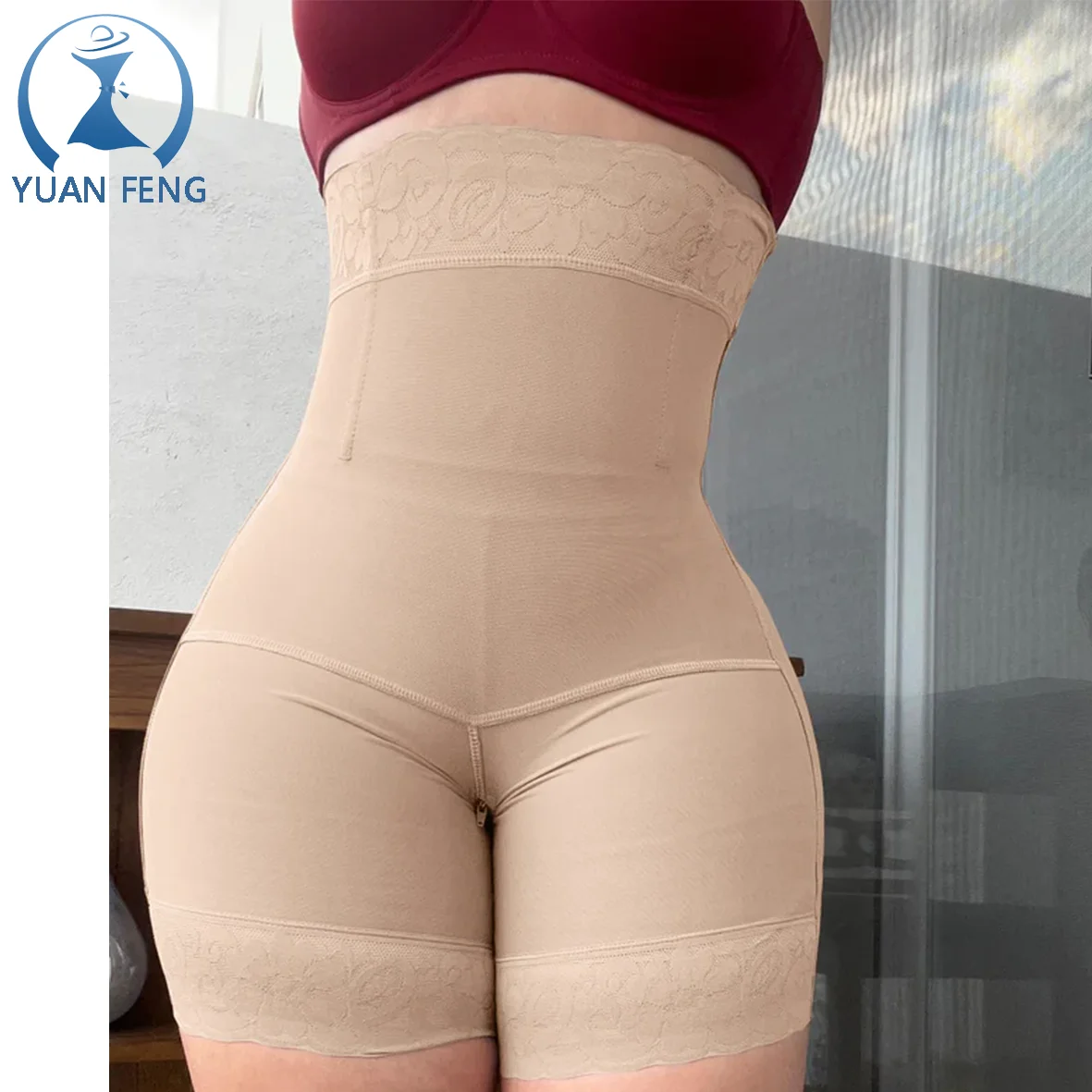 YUANFENG ann cherry  Plus size Women Shapewear Control Panties Body Shaper Butt Lifter Padded Hip Enhancer Seamless Underwear