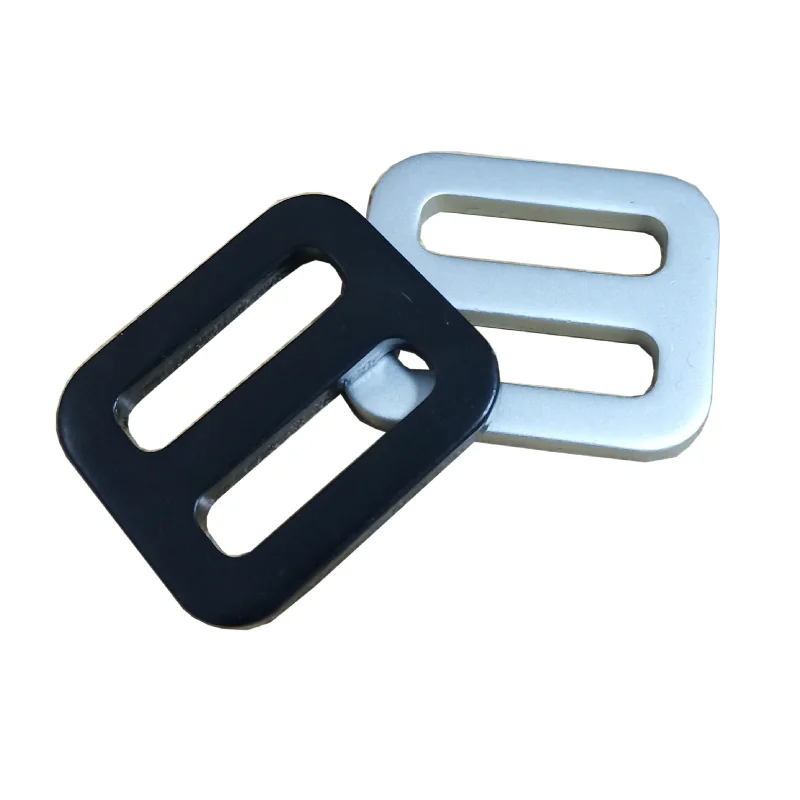 Aluminum Tri-glide buckle 25mm ring adjustable buckle for luggage leather accessories