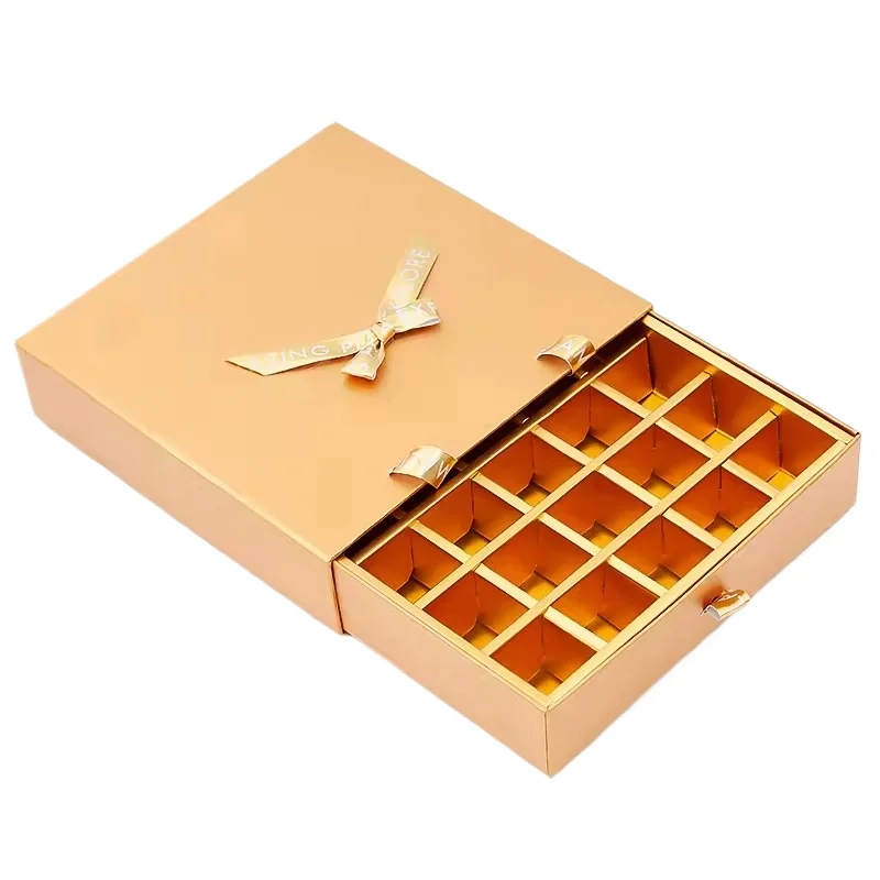 Custom Rigid Chocolate Box Rectangle Candy Chocolate Packaging Luxury Gift Box for Flowers and Chocolates