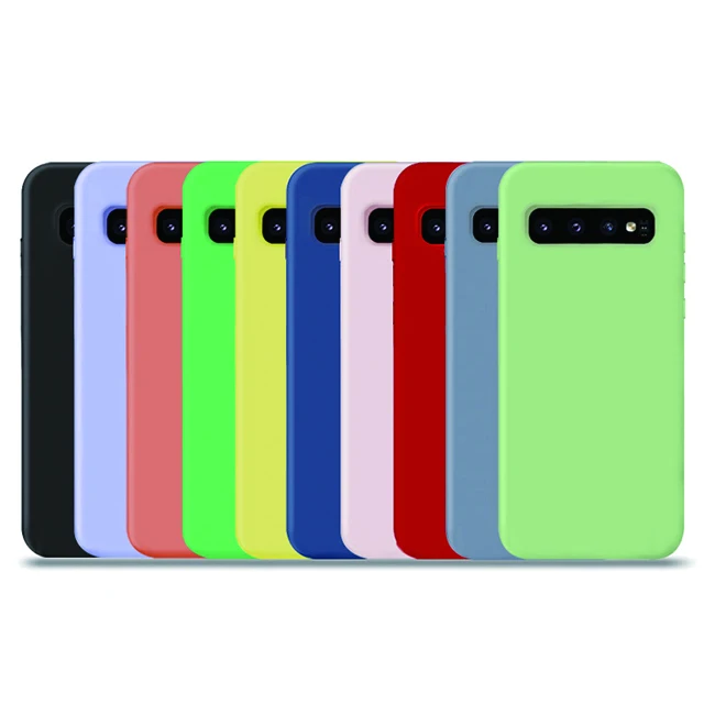 Suitable for Samsung s10 note10pro s10plus s9plus s8 new liquid silicone mobile for phone case