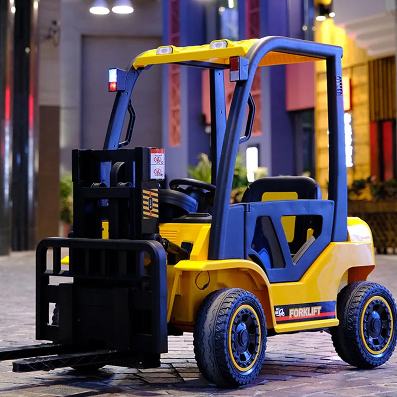 China factory battery kids electric forklift for sale/ride on car kid electric car four wheel children toy  forklift