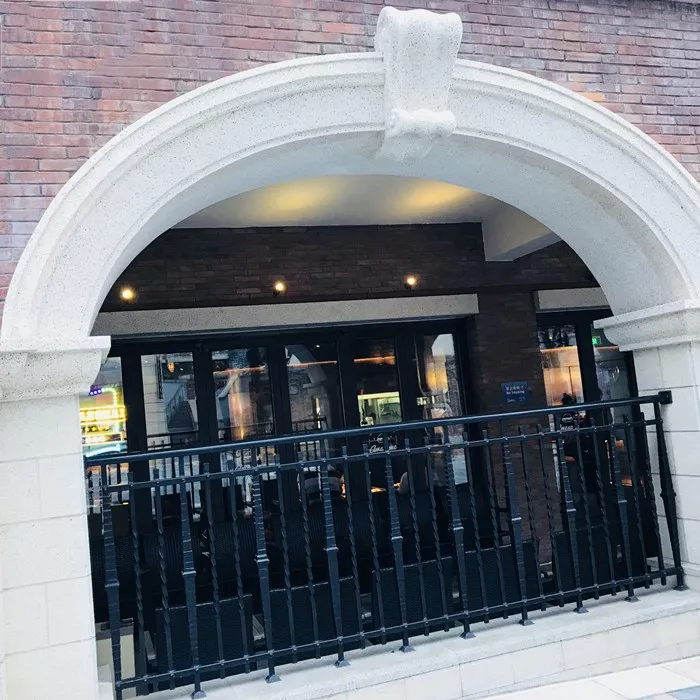 
Modern Artistic Steel Supported House Outside GRC Curtain Cornice 