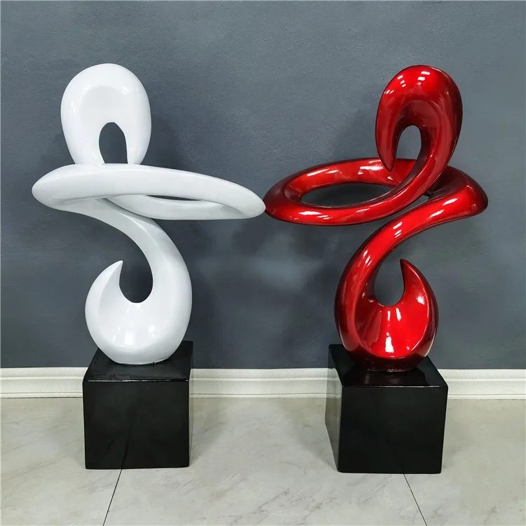 luxury decoration home resin abstract sculpture art customized color for indoor home decor