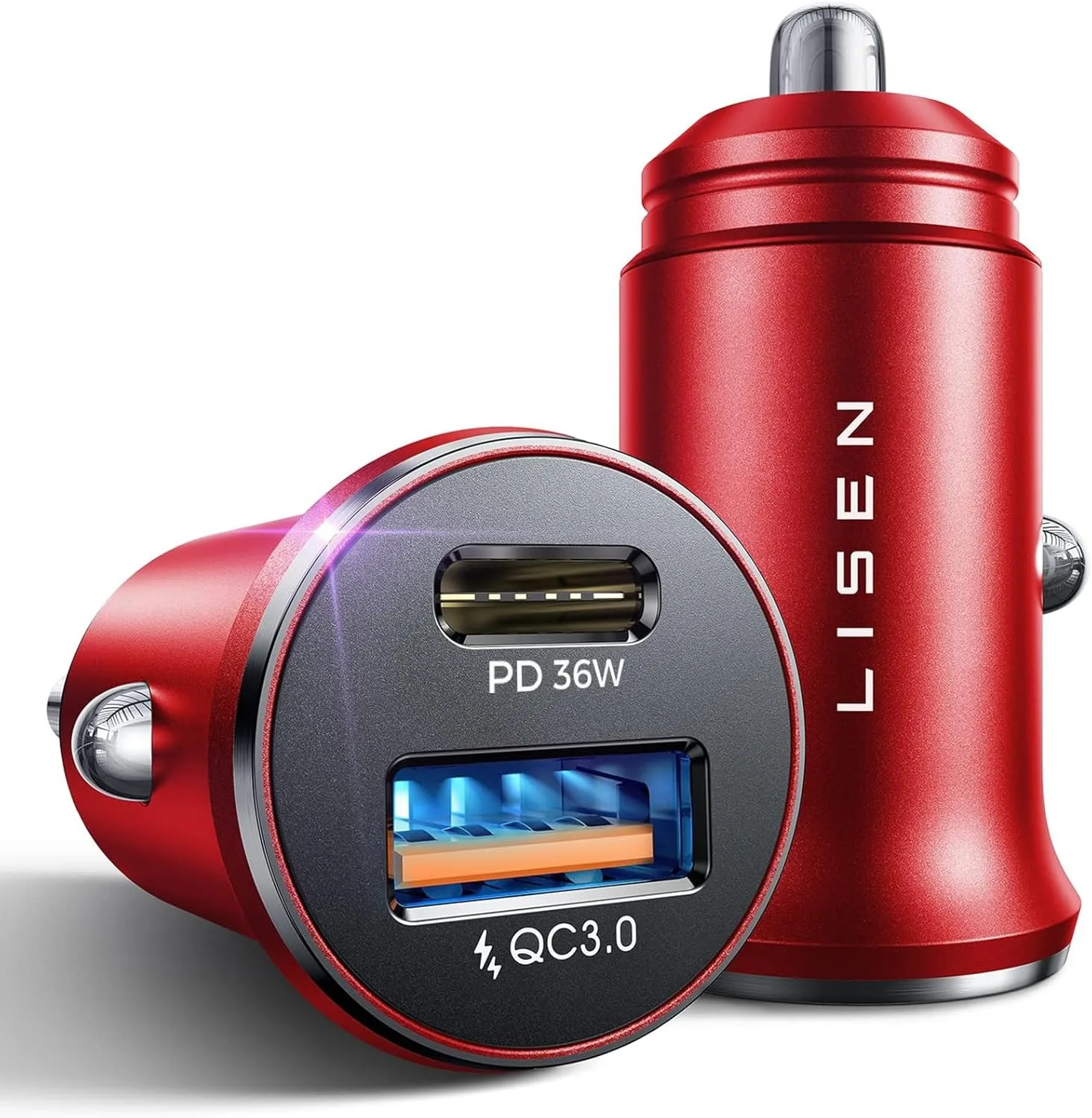 48 Вт USB C Быстрая зарядка беспроводное автомобильное зарядное устройство адаптер современный дизайн прикуриватель стиль совместим с телефоном