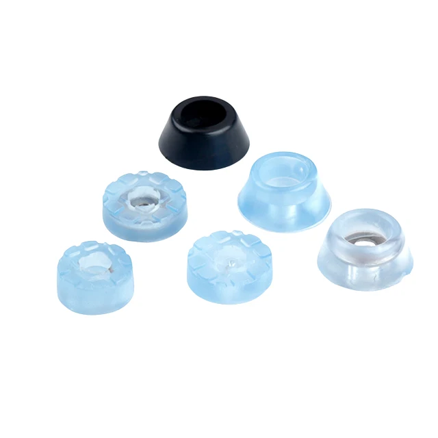 Various Sizes Clear Soft Furniture Riser Anti Vibration Furniture Feet Floor Protectors Rubber Foot For Chair And Cutting Board
