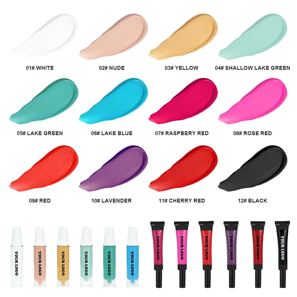 Private Label 12 Colors Eyeshadow Base Makeup Primer Cosmetics Waterproof