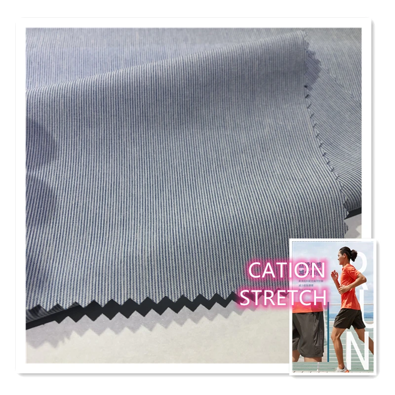 Hot sale  100D cation fabric polyester spandex fabric 4-way stretch fabric for pants