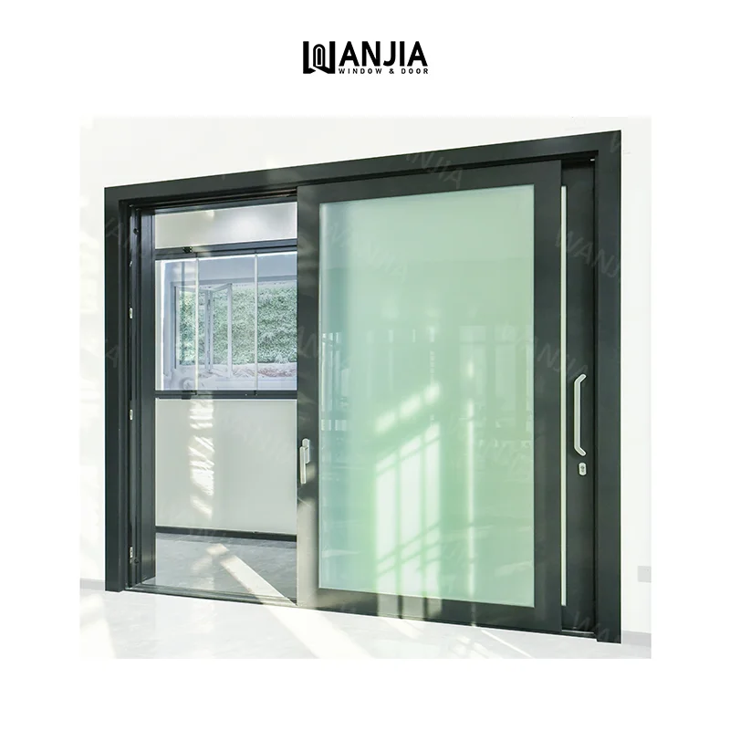 WANJIA Superior performance commercial patio glass doors aluminium lifting sliding doors smart glass sliding patio doors