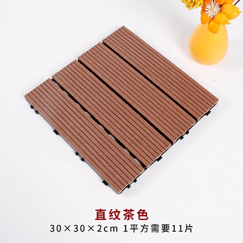 Diy Deck Tiles Wpc Outdoor Flooring Cheap Price Chocolate And Reddish Brown Hollow Decking 300 X 300 Wood Plastic Decking