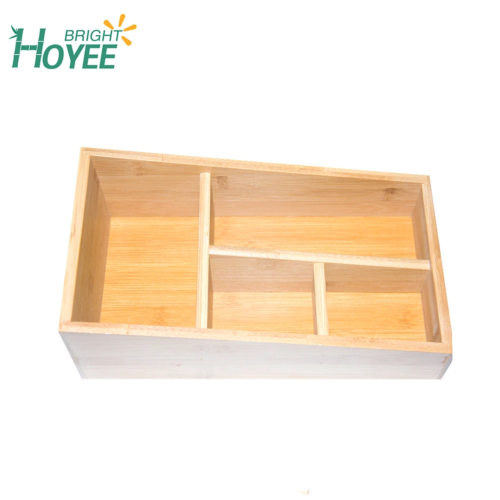 Многофункциональный Органайзер из органического бамбука, держатель для офисного стола