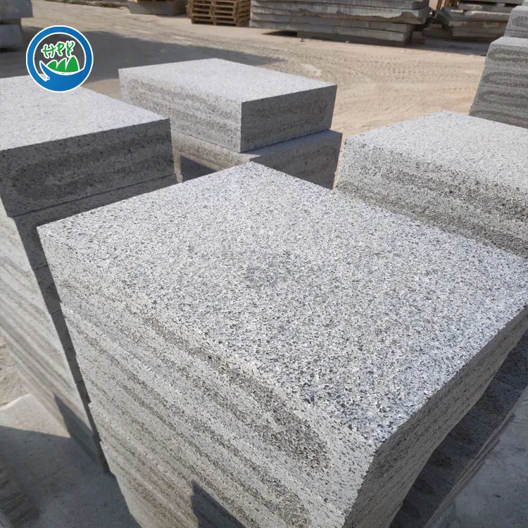 Middle Grey Granite Paving Tiles Thick Granite natural stone Paver For Floor garden and project