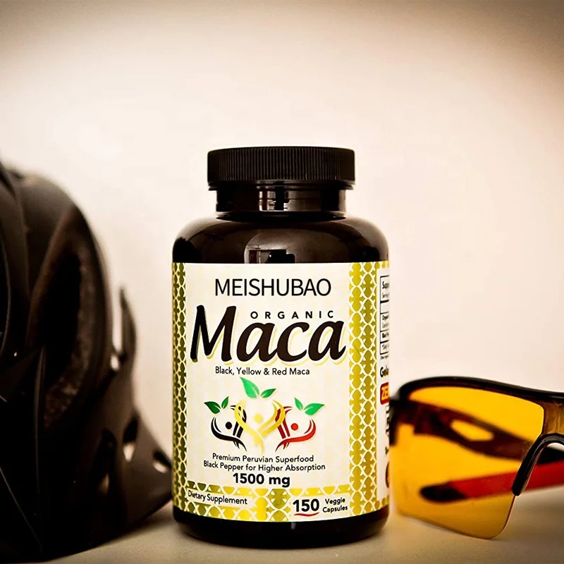 Provate  label Best selling Pure Aguaje Ultimate Maca Hard Capsules Health Supplements  Root caspules for Men and Women