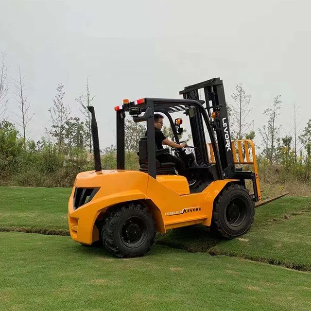 LEVORK new type Factory price  2.5ton 3.5 ton 2WD 4WD Small Rough Terrain Forklift