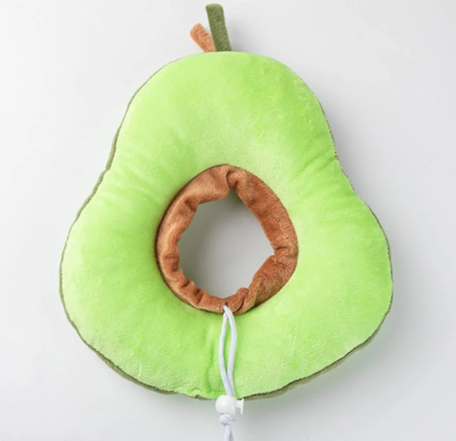 
Wholesale Cartoon Avocado Bread Shape Pet Dog Cat Soft Healing Protective Collar Anti Biting Elizabethan Collar 