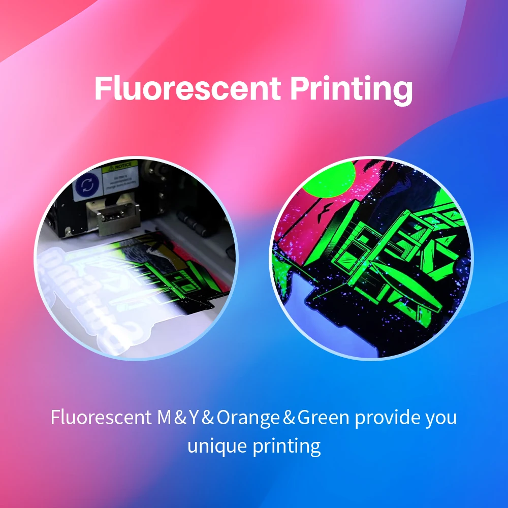 Best a1 a3 60cm 24 inch i1600 with shaker and oven all in one fluorescent ink automatic dtf printer tshirt printing machine