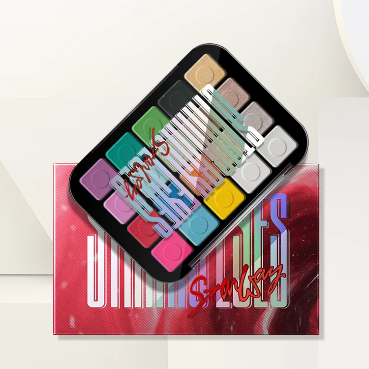 Fashion 20 color shinning eyeshadow cosmetic with factory price eyeshadow palette