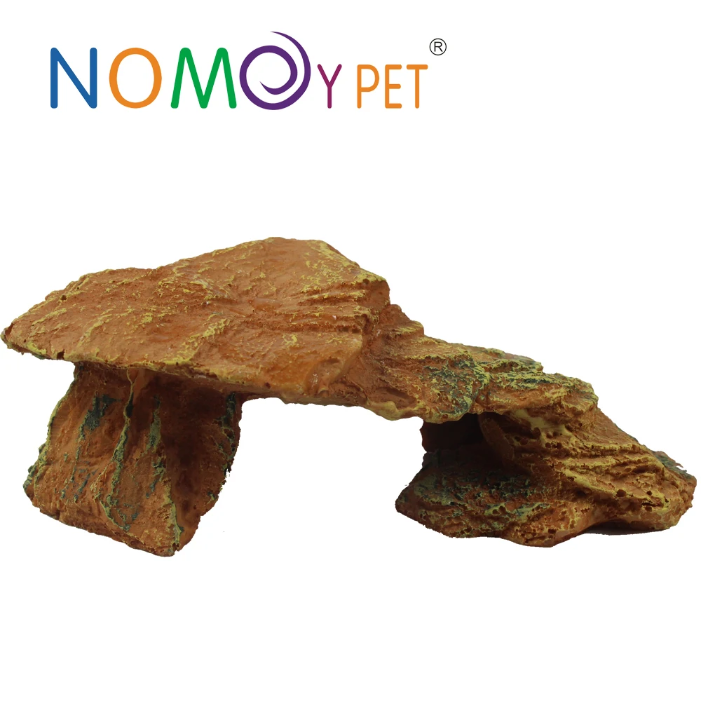 NOMOY PET wholesale good price resin cave and reptile hide terrarium landscape for reptiles NS-41