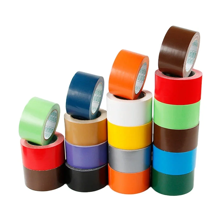 Adhesive 50M Duct Tape Black Cloth Duct Tape Custom Heavy Free Sample Heavy Duty No Residue Silver PE Waterproof Acrylic Masking