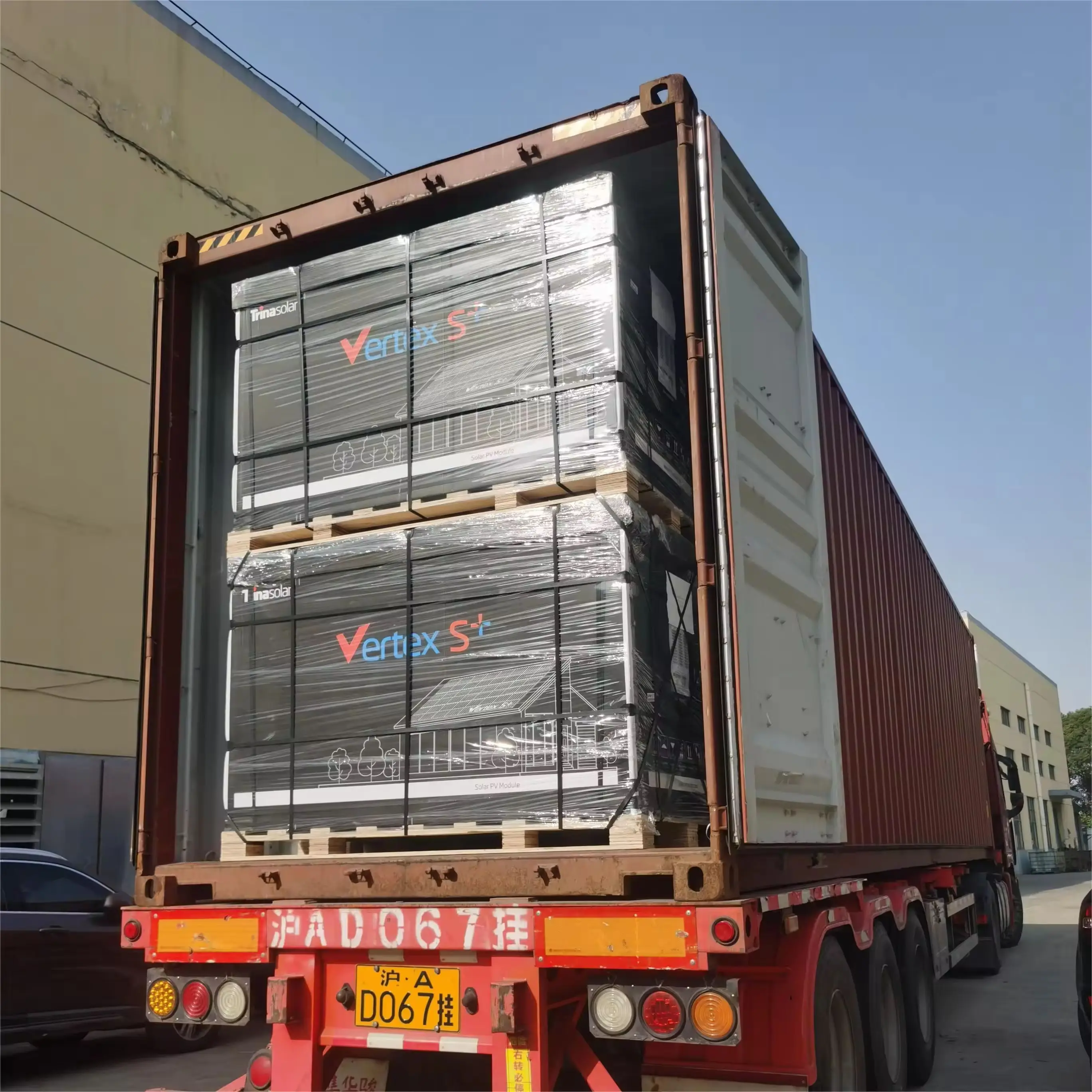Trina Vertex S + TSM-NEG9RC.27 455 Вт 450 все черное стекло стеклянная солнечная панель ЕС запас готов к отправке