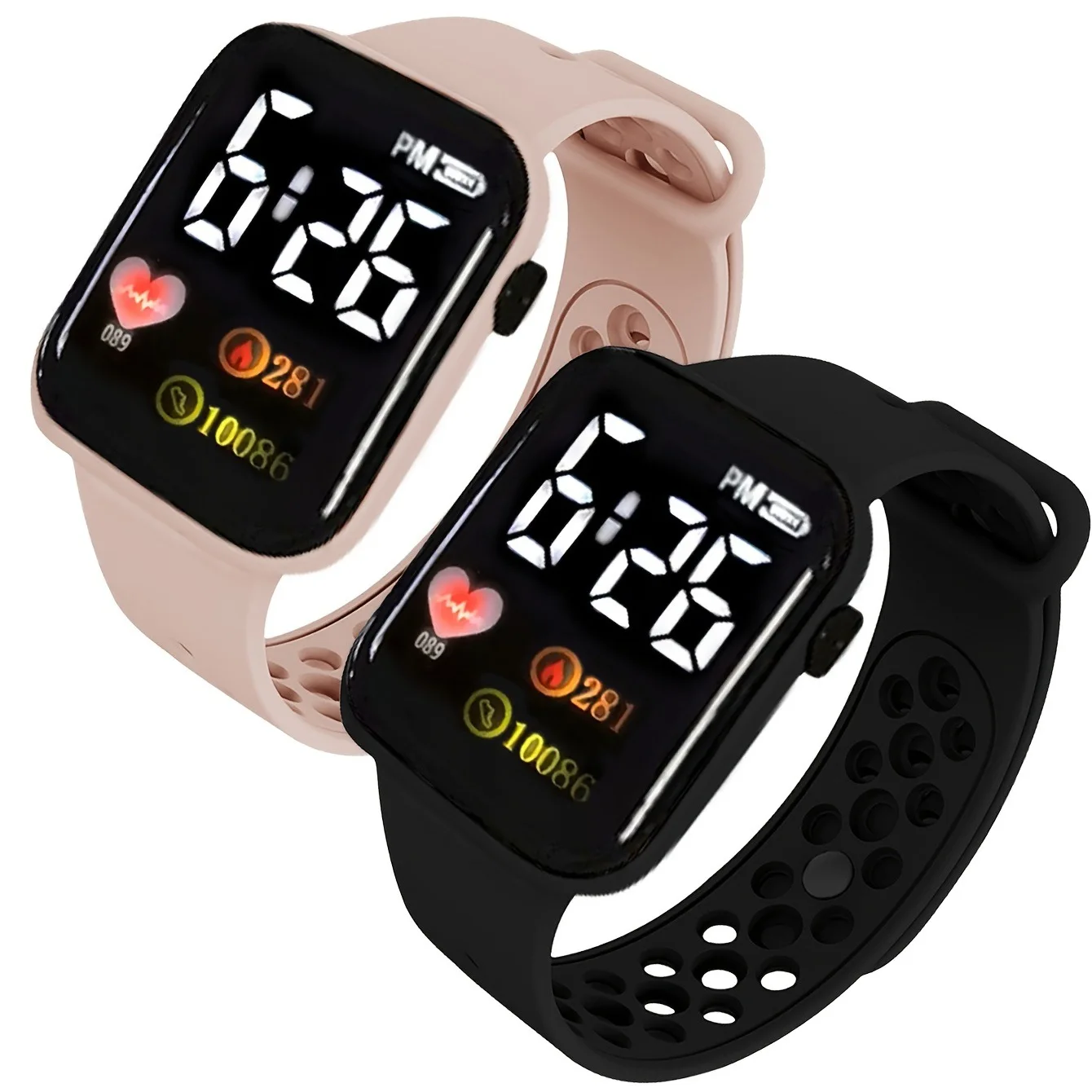 FS693 Cheap Price 8 Colors Display Time Digital Led Watch For Children Fashion Sport Silicone Wristband Electronic Watches