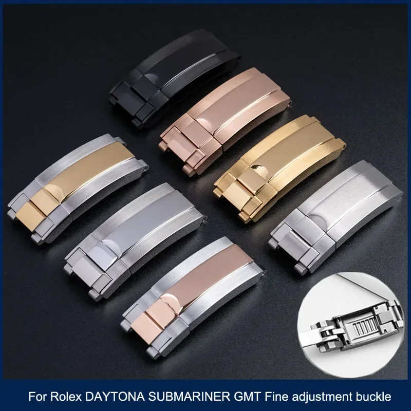 Luxury Sliding Buckle for R-olex Daytona sub Stainless Steel Adjusted Buckles Watch Band Clasp Metal Button 16*9mm