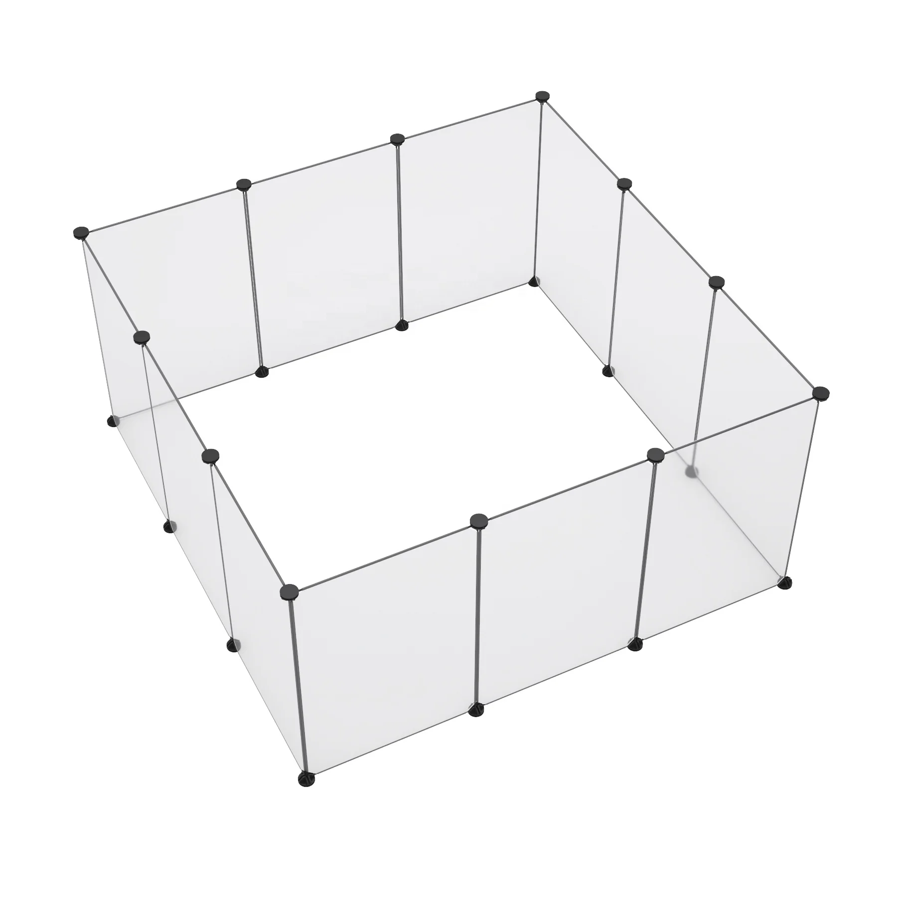 2021 Hot selling pet playpen portable plastic yard fence small animals 12 panels