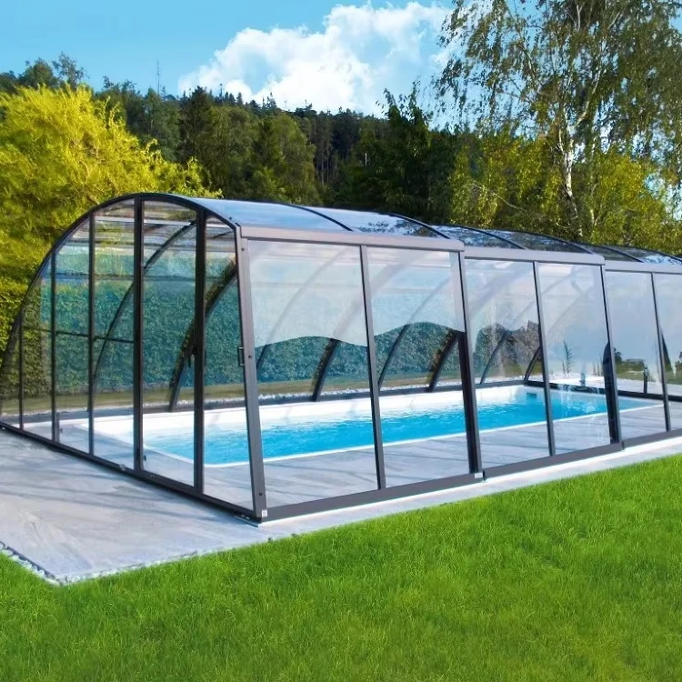 Sunroom 10 x 13 glass houses roof decoration gable roof aluminum european all 4 seasons sunroom-glass-house