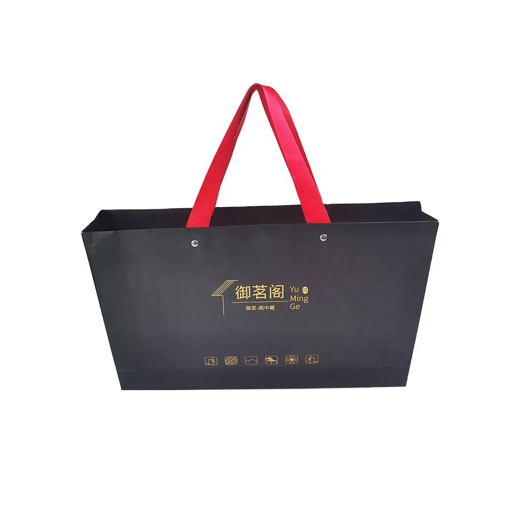 Manufacturer Sales Directly Custom Logo Luxury Printed Gift Shopping Paper Gift Bag With Handle