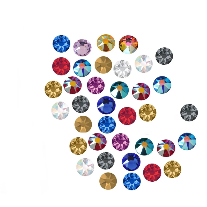 8+8 big size ss50 ss40 ss34 2088 flat back crystal rhinestone Non hotfix glue on crystal ab strass for nail