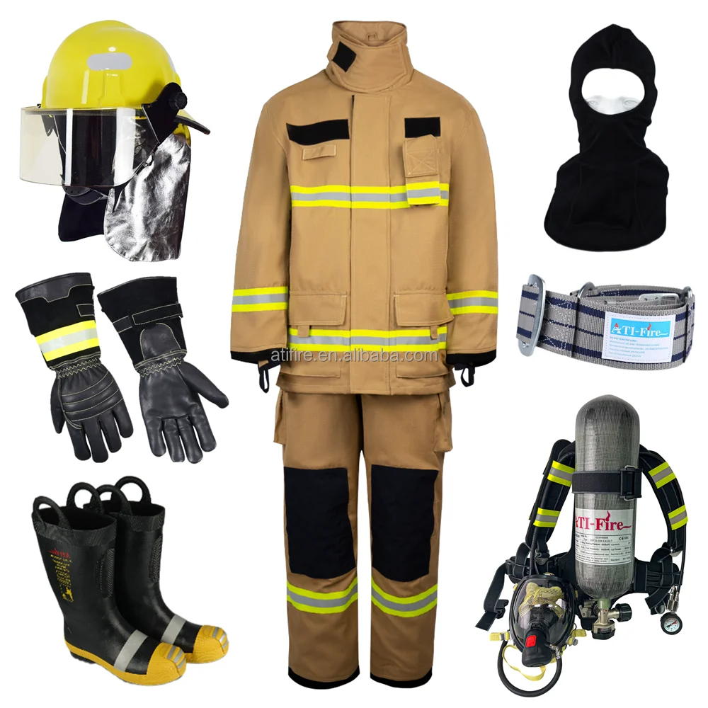 Nomex Firefighter Suit OEM EN469 Aramid Fire Bunker Turnout Gear Fireman Uniform Firefighting Clothing Cotton Fire fighting