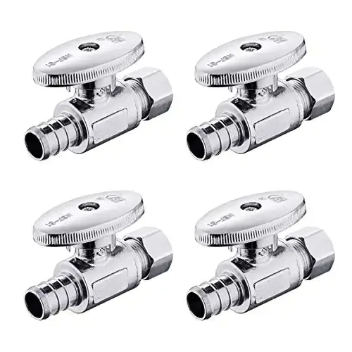 BODE F1807 x компрессионный хромированный латунный 1/4 поворотный запорный клапан