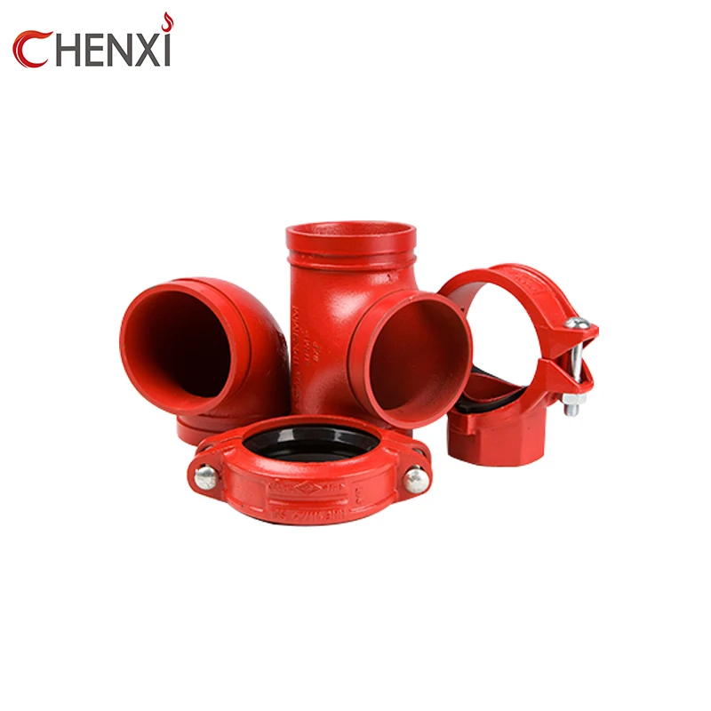 UL FM approved ductile iron grooved pipe fittings