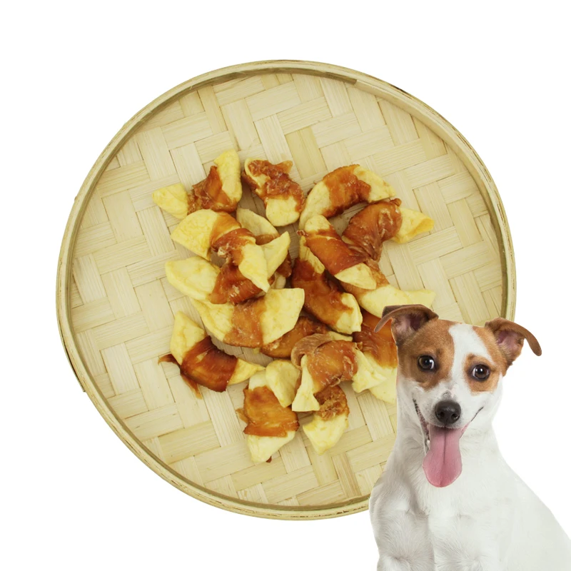 Dog Food Pet Snack chicken wrap apple Evernew OEM Dried Chicken Made In China