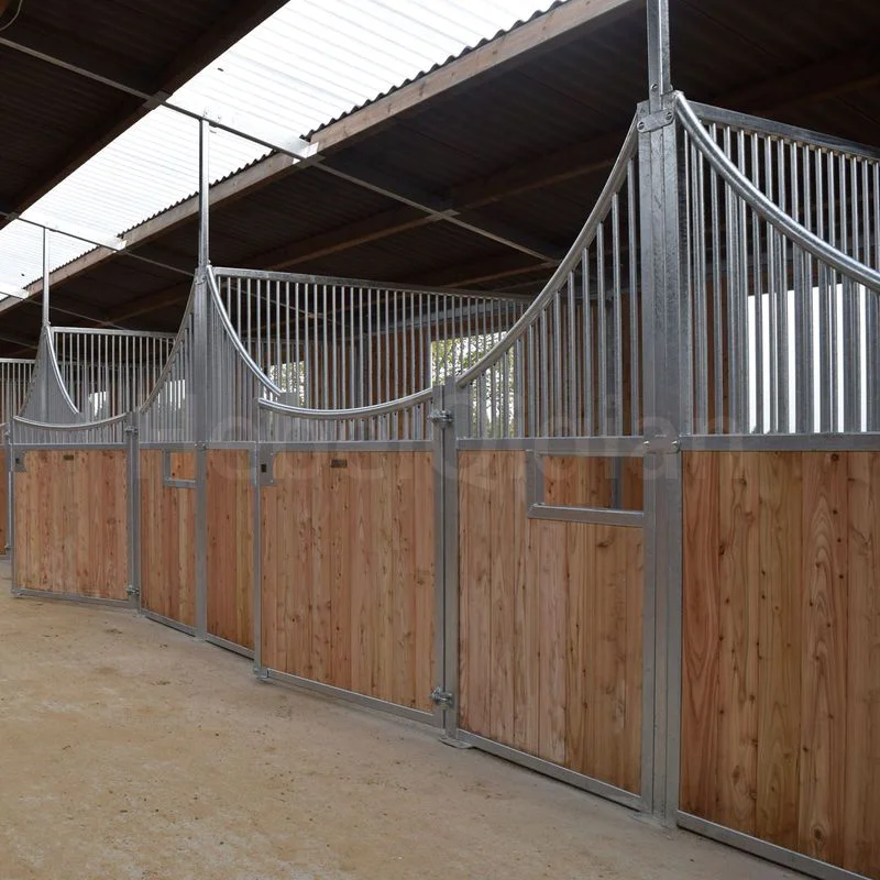 Interior Bamboo Pine Pipe Door Removable Bamboo Wooden Resistance Horse Stable Box Horse Stall Stable