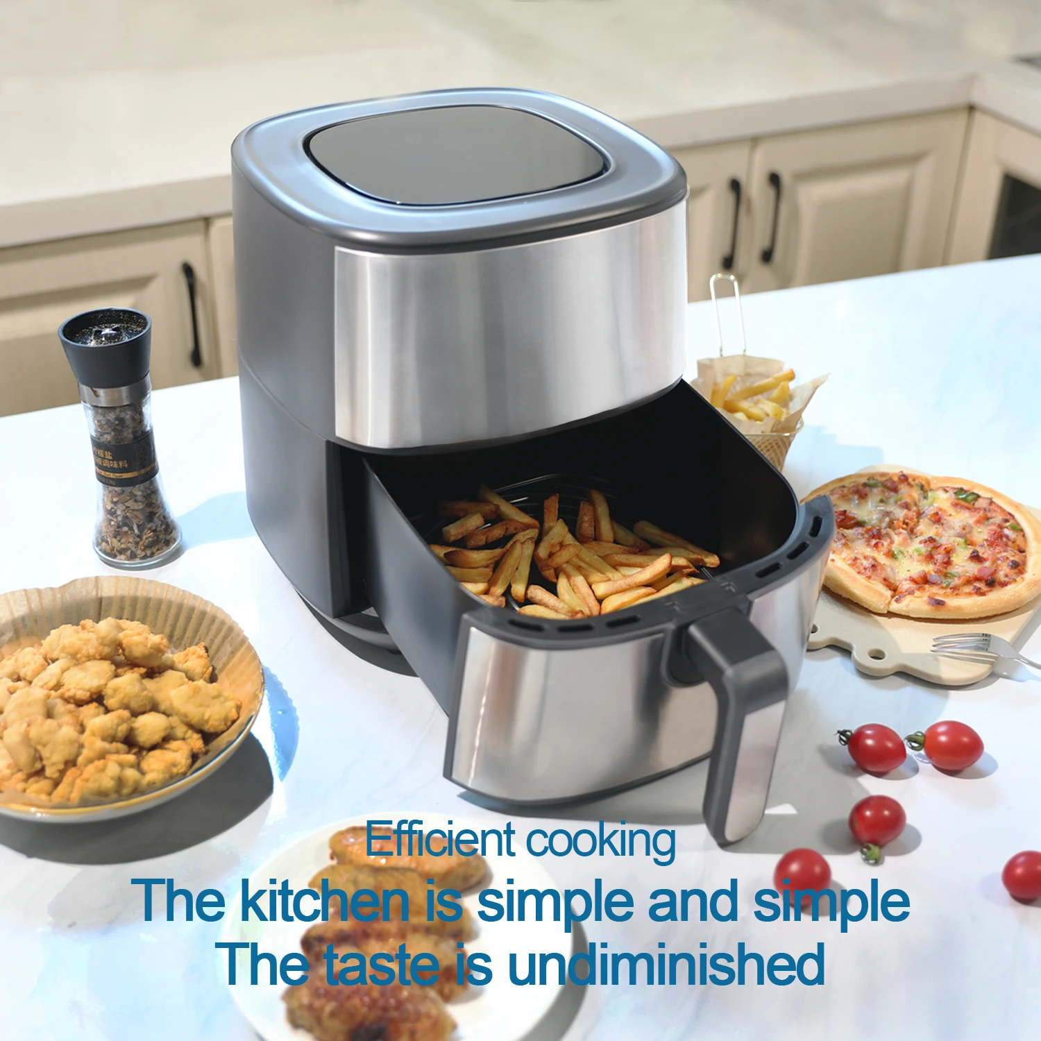 Low fat Non stick and easy to clean Accurate temperature control Transparent Oil free Airfryer fryer air