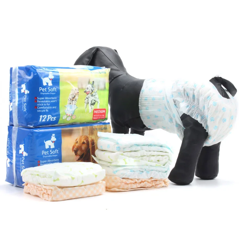 Pet soft XS size Wholesale disposable pet diaper for female dog diaper manufacture