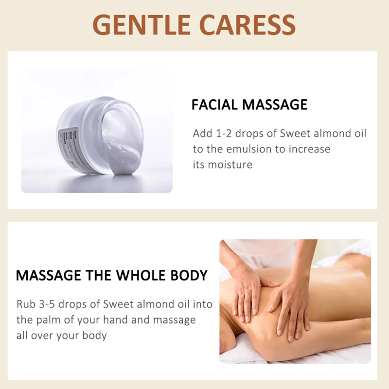 Private label skin care face body oil whitening moisturizing natural almond jojoba glow organic body massage oil