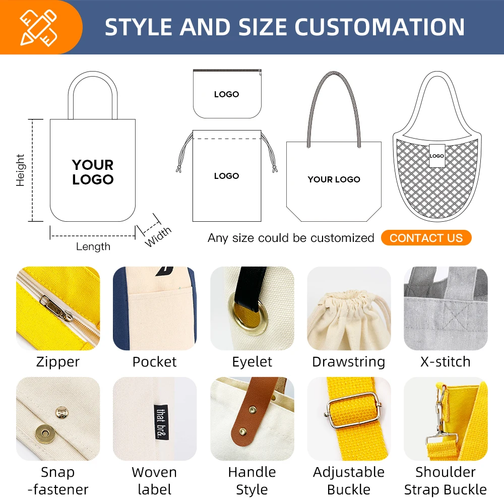 Custom Printed Logo Recycle Grocery Extra Large Plain Canvas Grocery Bag Cotton Shopping Tote Bag With Custom Printed Logo