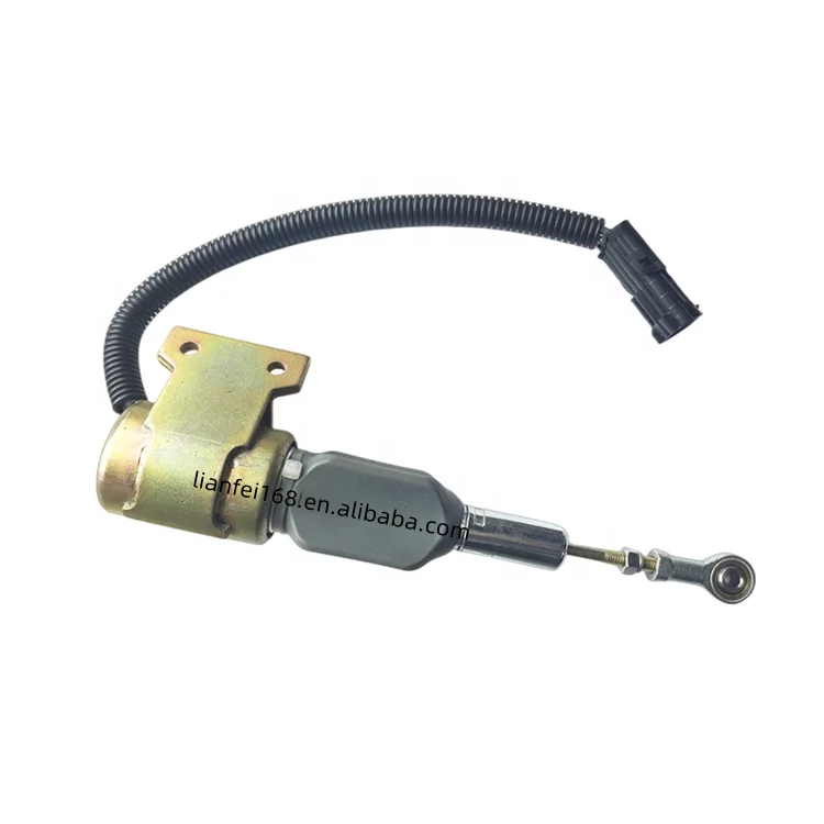 Flameout Solenoid 12V 3932529 SA-4756-12 Shut Off Solenoid for 6BT 4BT 5.9L Excavator Stop Switch