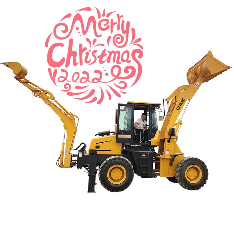 Chinese Wheel Front End Loader Backhoe Loader Digger Excavator 4WD Towable Backhoe Loader for Sale