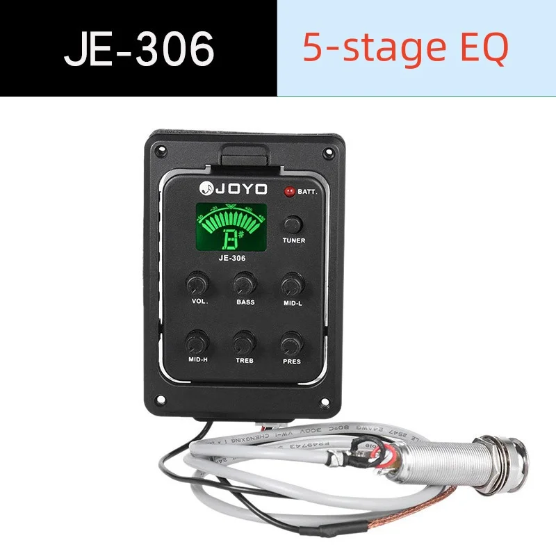 JOYO JE-306 307 с функцией калибровки 5-ступенчатый EQ 504 деревянный гитарный звукосниматель звуковой эффект микшер