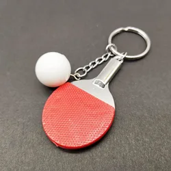 Cheap Table Tennis Ball Pendant Keychain Bag Pendant Table Tennis Sporting Advertising Table Tennis Keychain