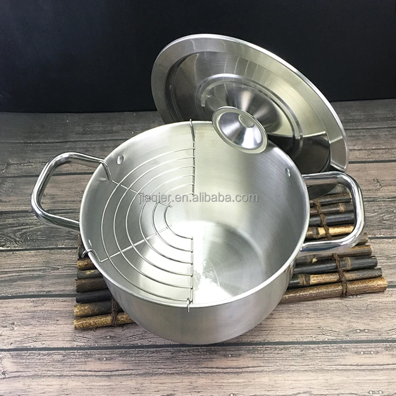 304 stainless steel with cover and strainer oil basin Kitchen oil tank oil pot