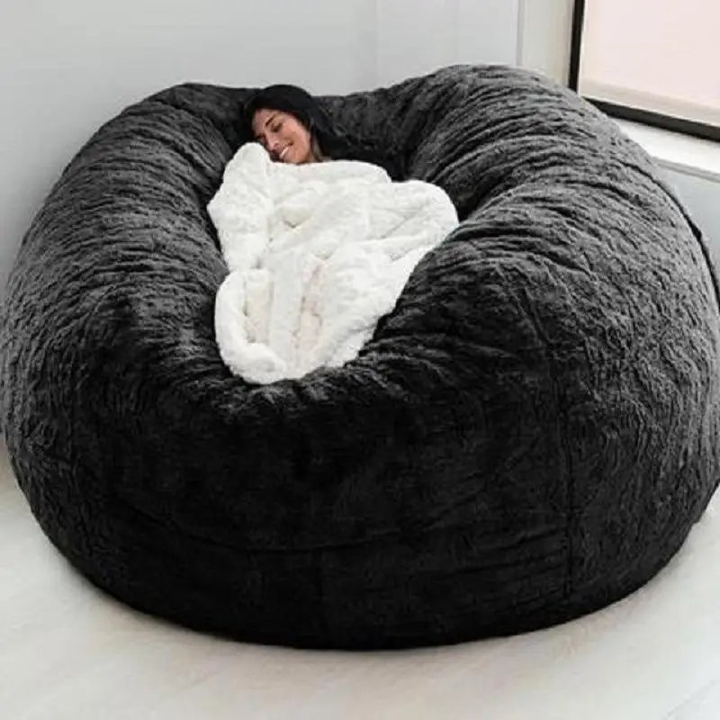 7Ft 8Ft Custom Memory Foam Unfilled Pouffe Beanbag Living Room Chairs Big Bean Bag Cover Giant Bean Bag Sofas For Adults
