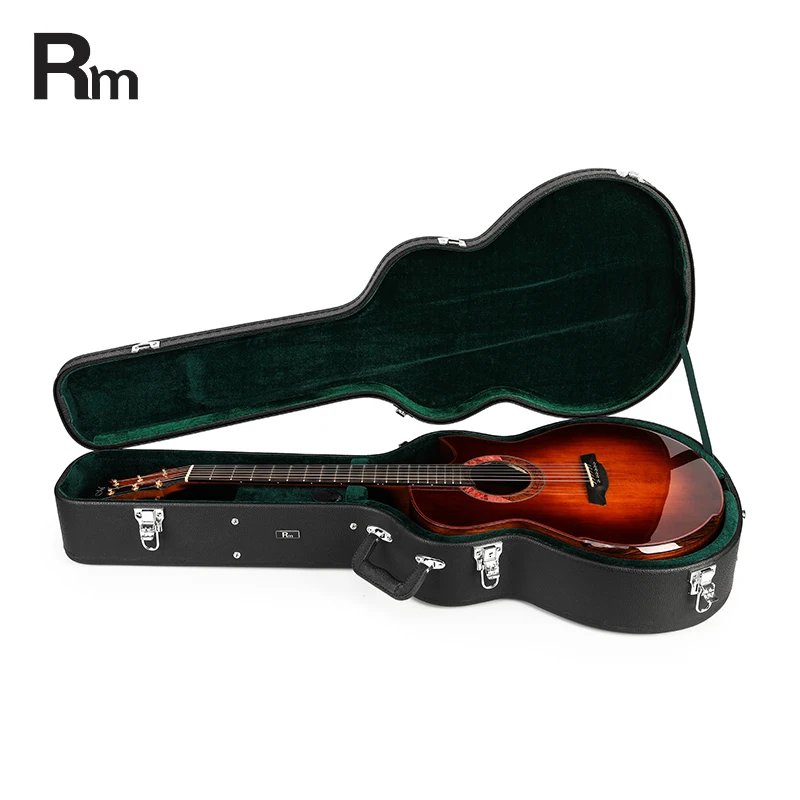 Mystic Black Acoustic Guitar Case Multiple Guitar Road Case Durable Solid Guitar Hard Case