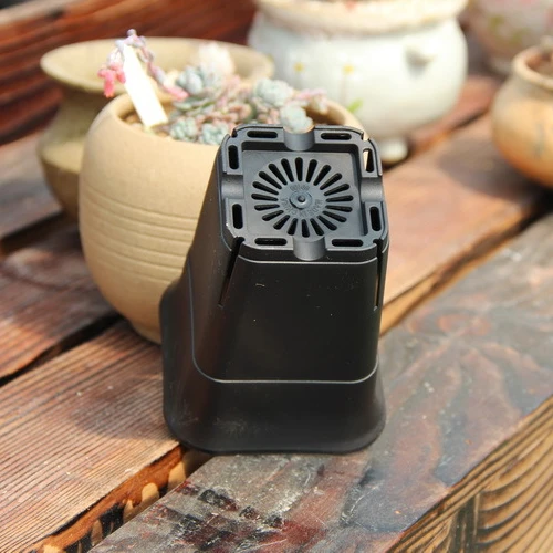 Пластиковые горшки для садовых растений уличный горшок рассады черный пластиковый